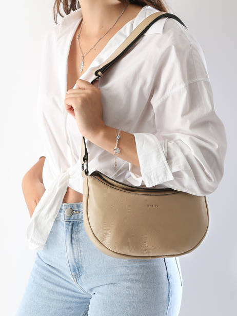 Cross Body Tas Manege Leder Etrier Beige manege EMAN077M ander zicht 1